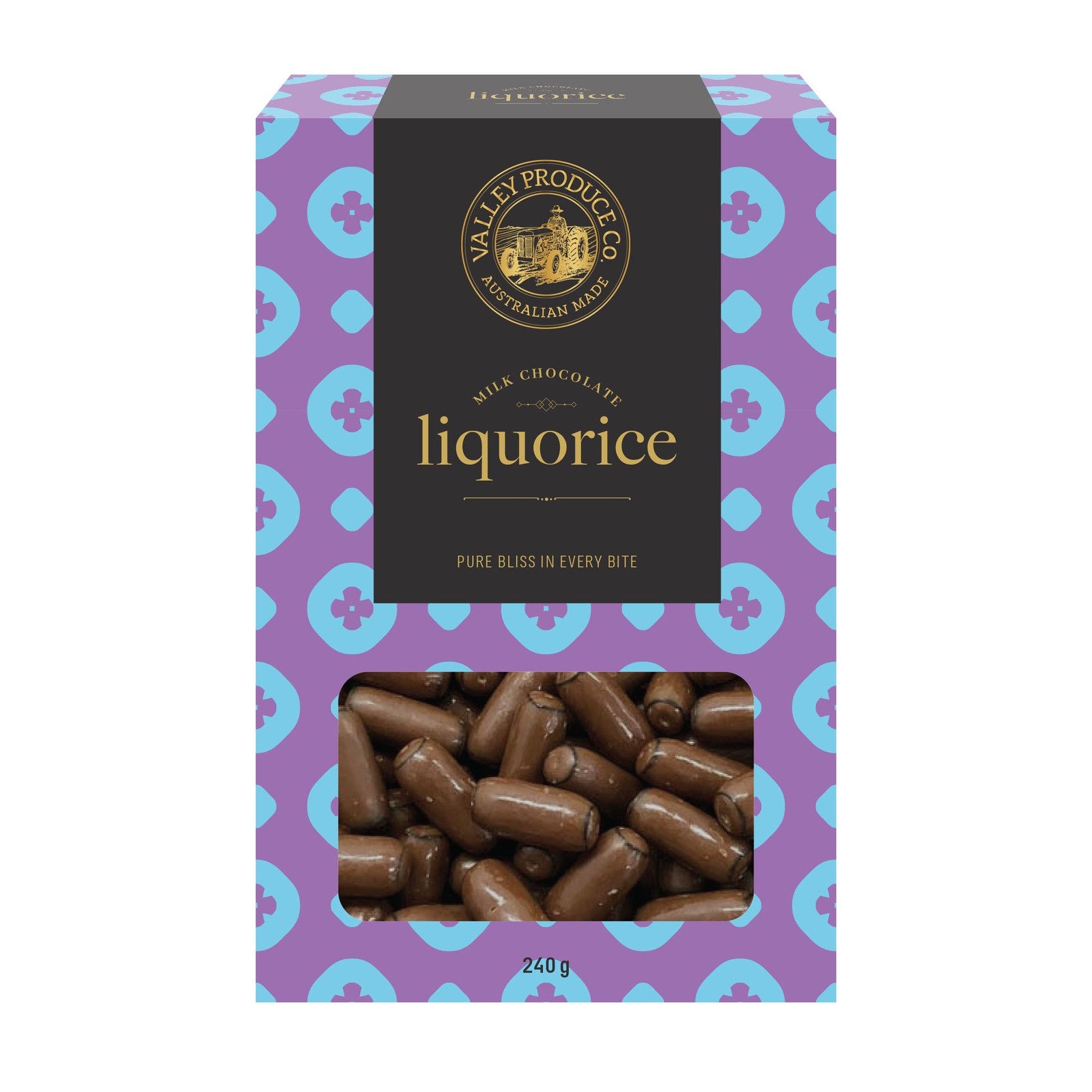 VPC Milk Chocolate Liquorice 220g