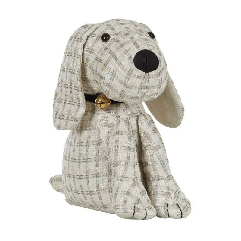 Bruno Dog Door Stop 28x14x25cm Taupe