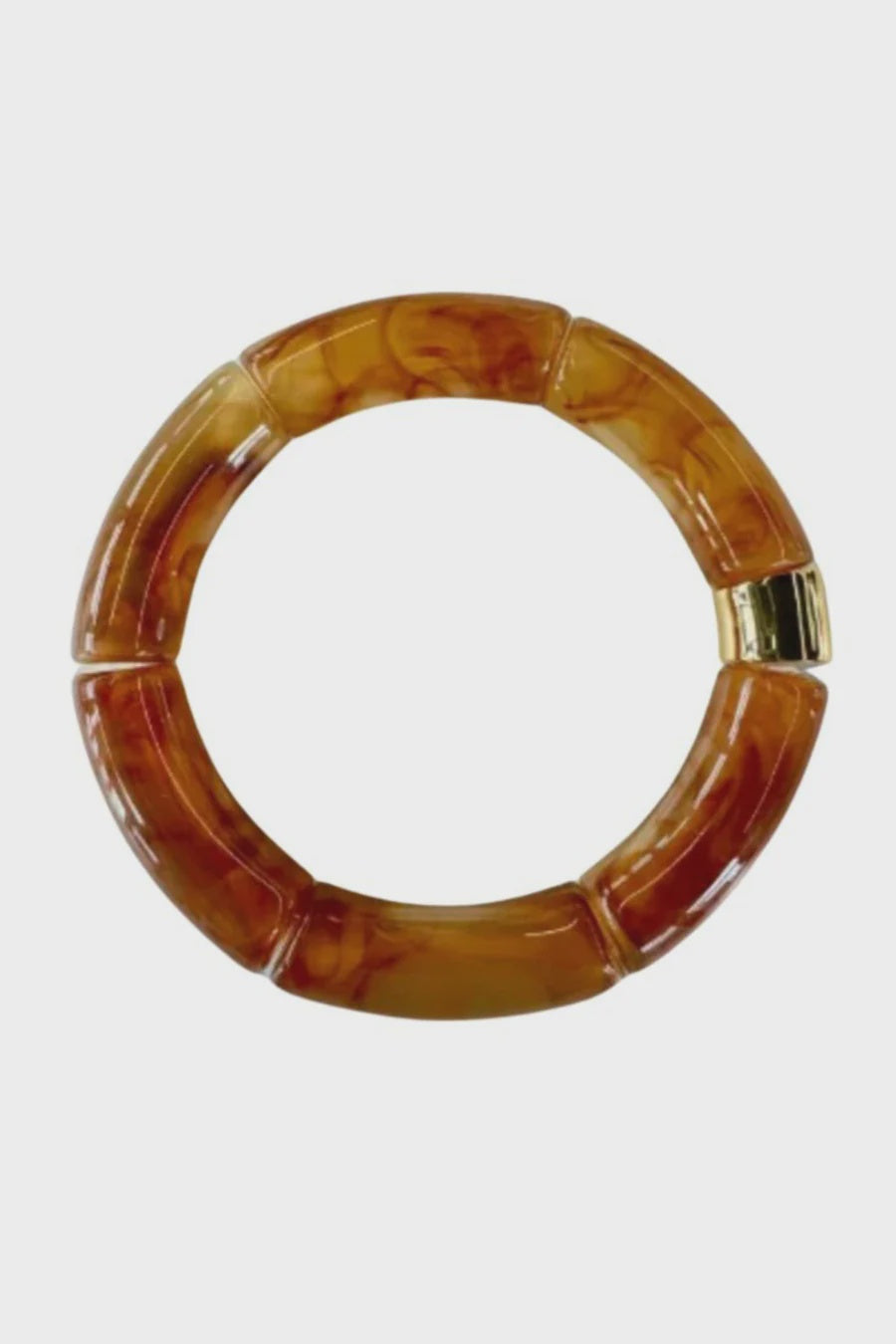 Tube Bangle- Tortoiseshell