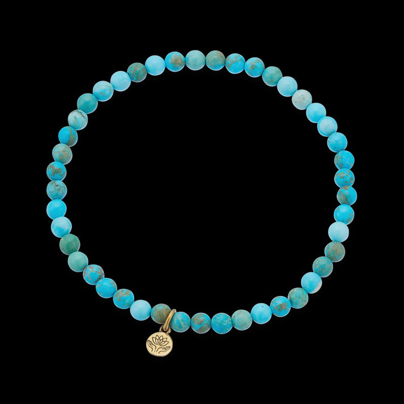 Turquoise howlite healing gem bracelet