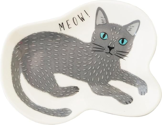 Cat Accessory Dish - Grey