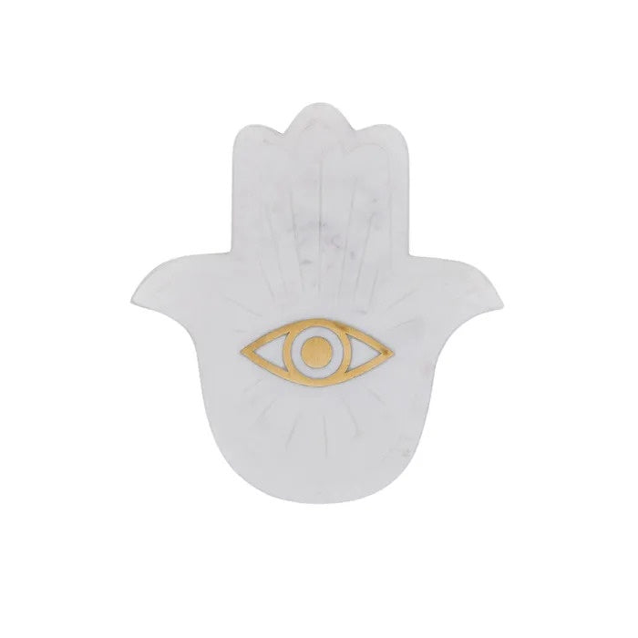 Hamsa Marble Inlay Trinket