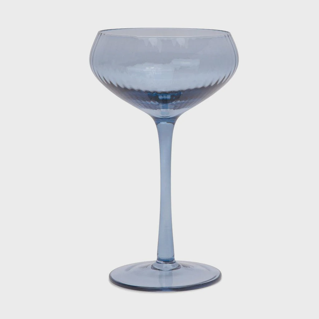 The Lou Coupe Glass - Set of 2 Blue