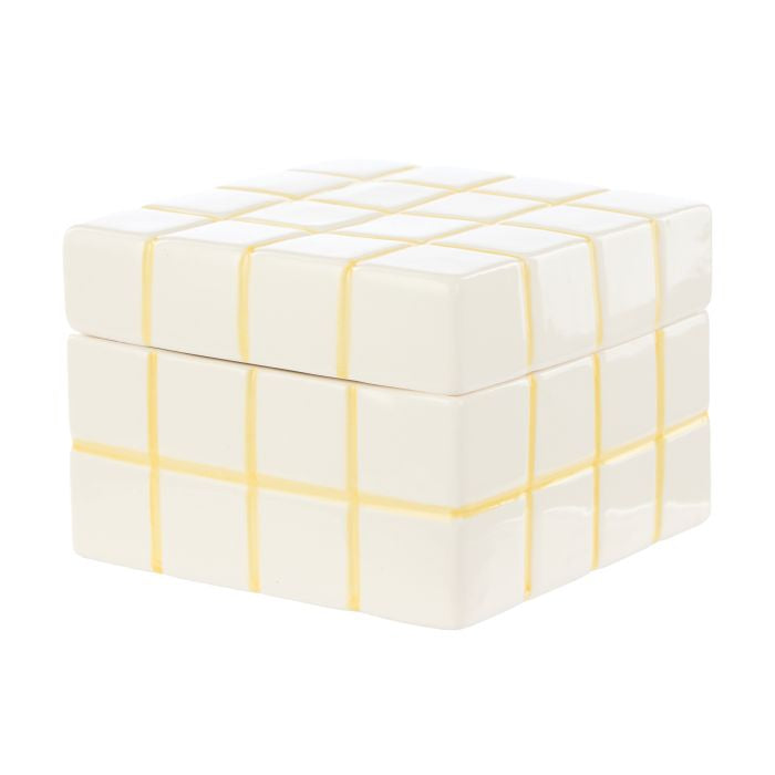 Lulu Coll Check Box 19.99 P  10.8x7.2cm Yellow