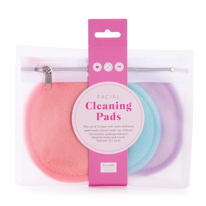 Reuseable Facial Cleaning Pads - Set of 3