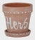 Ceramic Pot w Saucer Terracotta - Herb