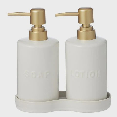 Smythe set of 2 Lotion Dispensers 17.5cm